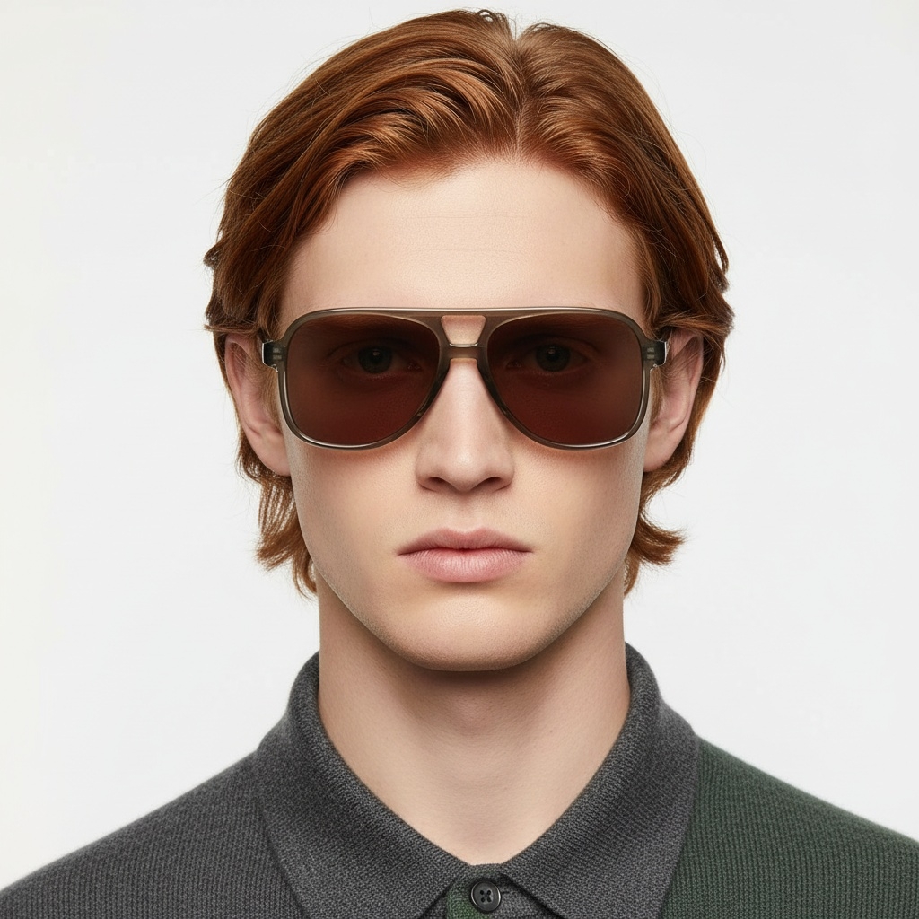 BS2503-0355_Brown_Aviator_Plastic_Sunglasses_model