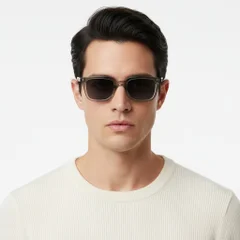 BS2503-0400_Grey_Rectangular_Plastic_Sunglasses_model