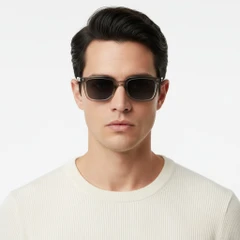 BS2503-0400_Grey_Rectangular_Plastic_Sunglasses_model