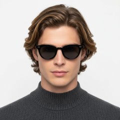 BS2503-0407_Black_Oval_Plastic_Sunglasses_model