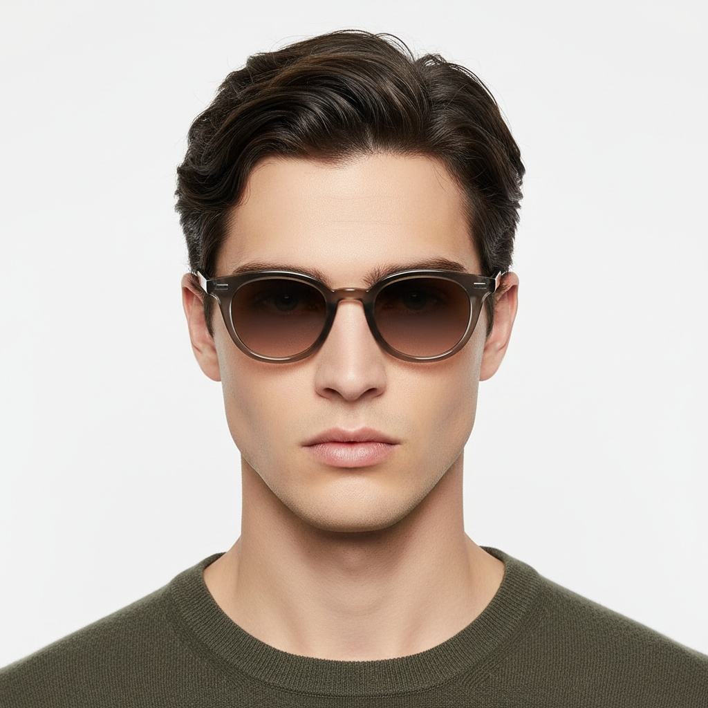 BS2503-0410_Brown_Oval_Plastic_Sunglasses_model