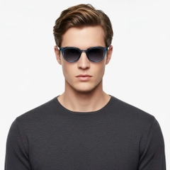 BS2503-0411_Blue_Oval_Plastic_Sunglasses_model