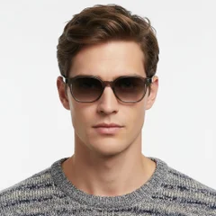 BS2503-0448_Brown_Geometric_Plastic_Sunglasses_model
