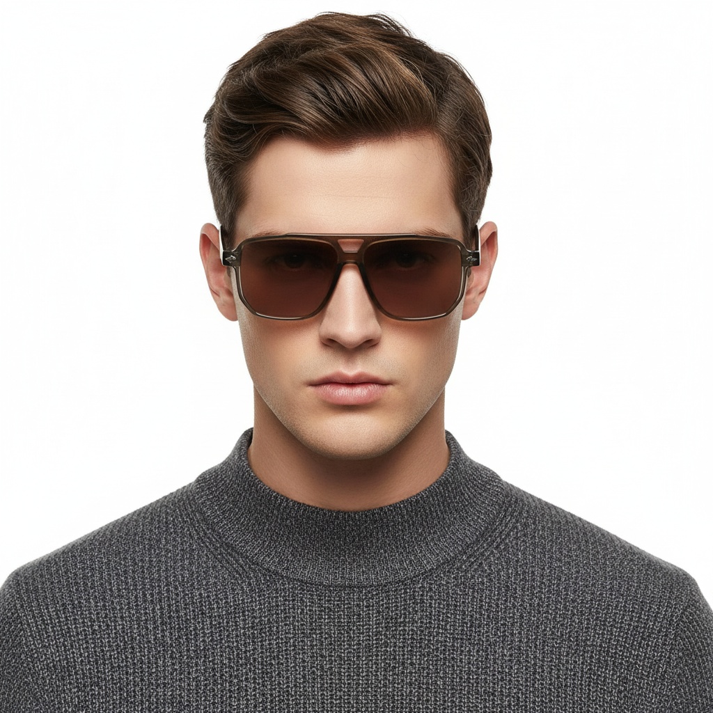 BS2503-0459_Brown_Aviator_Plastic_Sunglasses_model