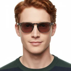BS2503-0464_Brown_Oval_Plastic_Sunglasses_model