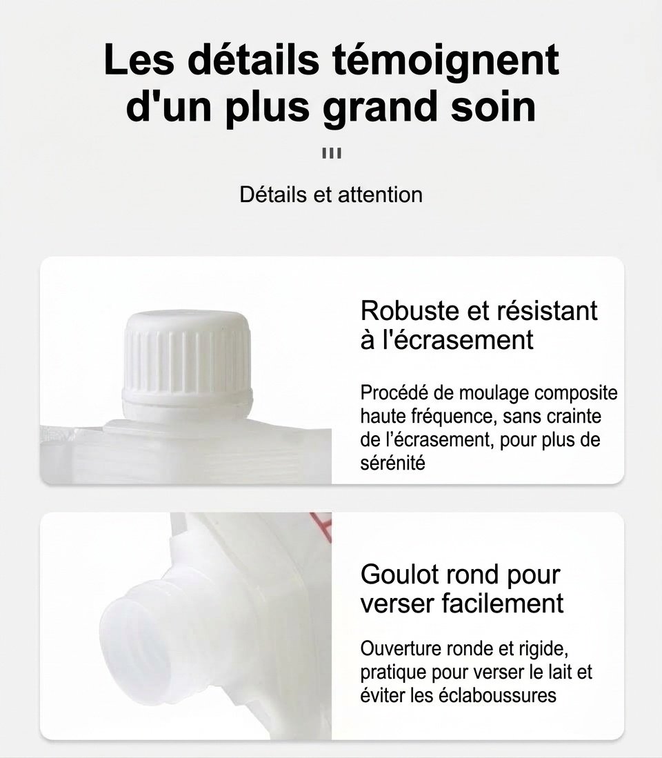 Sachets de conservation de lait maternel MISUTA avec adaptateurs pour tire-lait, sachets de 200 ml pré-stérilisés pour tirer et donner le lait, étanches (paquet de 20)