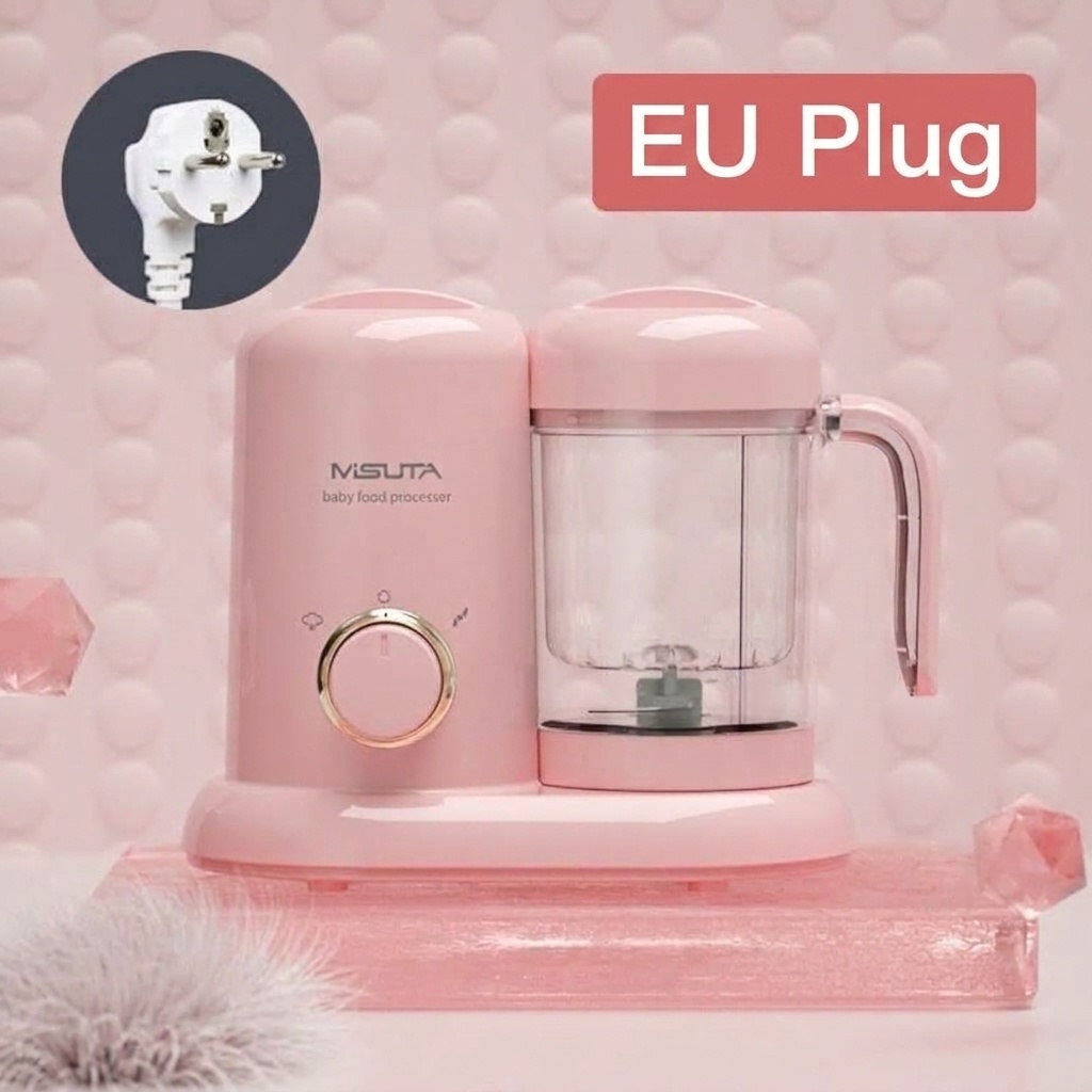 MISUTA Robot da cucina 3 in 1 per pappe, vaporiera compatta, frullatore e omogeneizzatore con tazza in Tritan senza BPA e serbatoio in acciaio inox