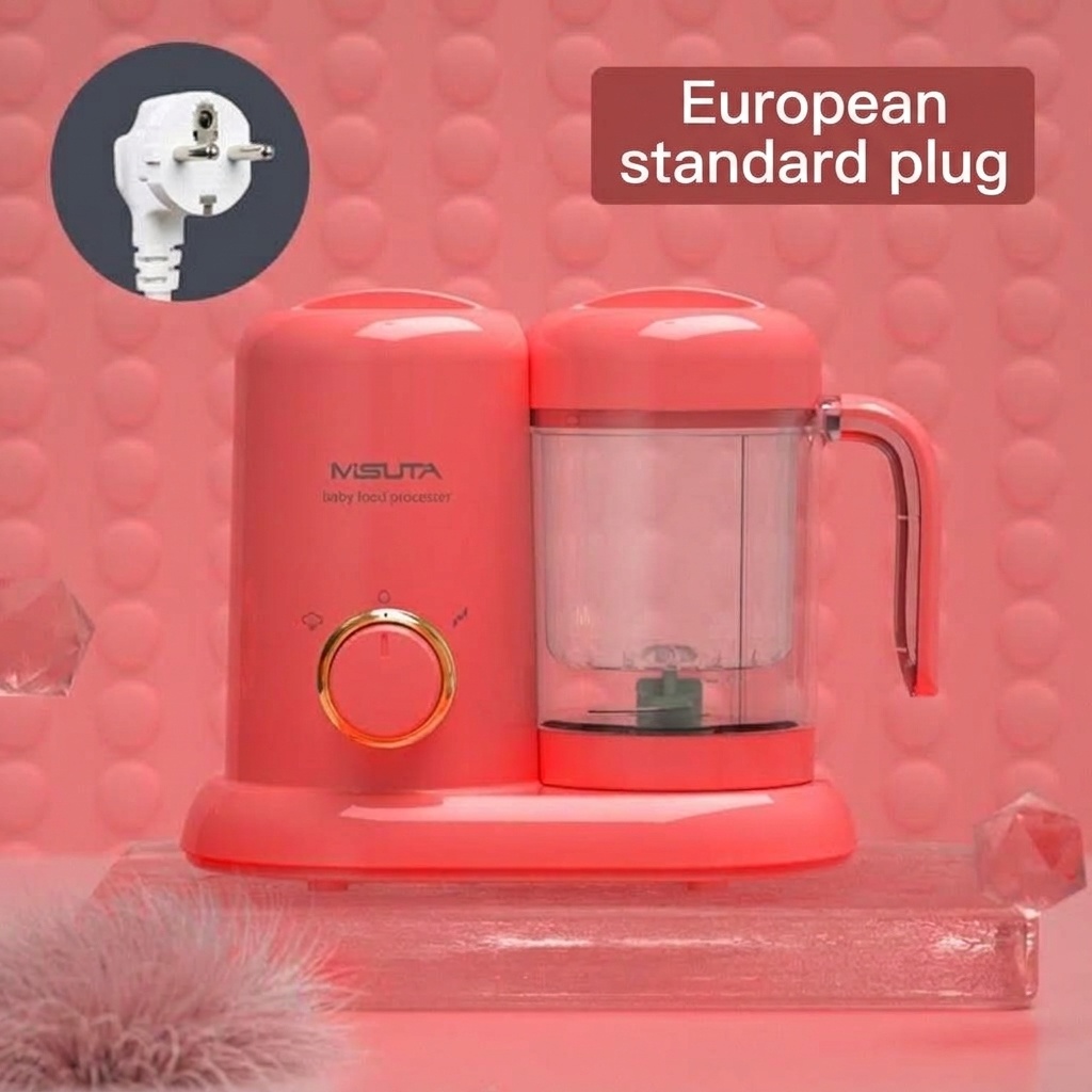 MISUTA Robot da cucina 3 in 1 per pappe, vaporiera compatta, frullatore e omogeneizzatore con tazza in Tritan senza BPA e serbatoio in acciaio inox