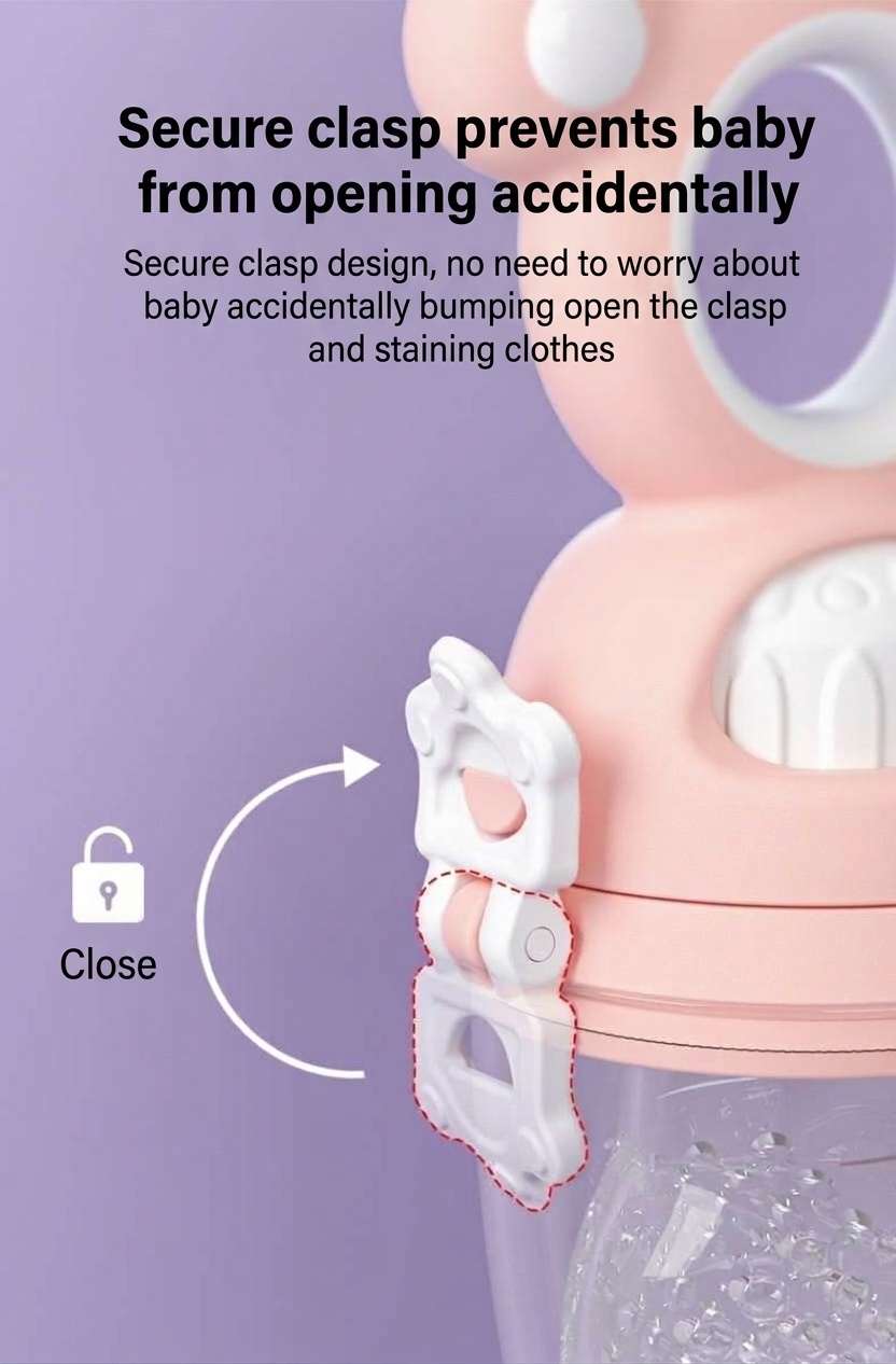 Ciuccio per neonati MISUTA Push-Up, in silicone senza BPA, ideale come alimentatore e giocattolo per la dentizione, con 3 sacchetti di ricambio.