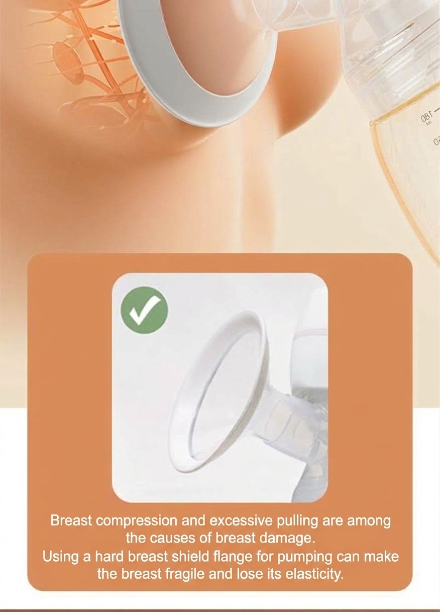 Tiralatte elettrico indossabile senza fili MISUTA, 180 ml, a mani libere, con modalità massaggio ed estrazione, batteria da 1200 mAh.