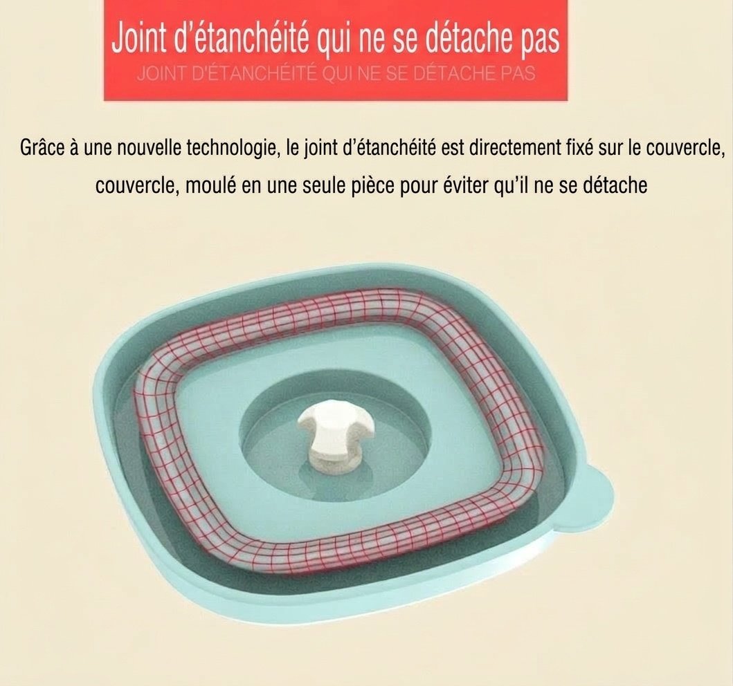 MISUTA Boîtes de conservation pour aliments pour bébés avec couvercles à minuterie, lot de 6 pots empilables, compatibles avec le congélateur et le micro-ondes