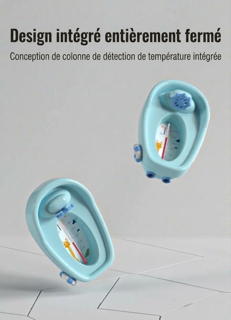 Thermomètre de bain pour bébé MISUTA, sans mercure, fonctionnant au kérosène et doté d'une vidange rapide (0-50 °C)