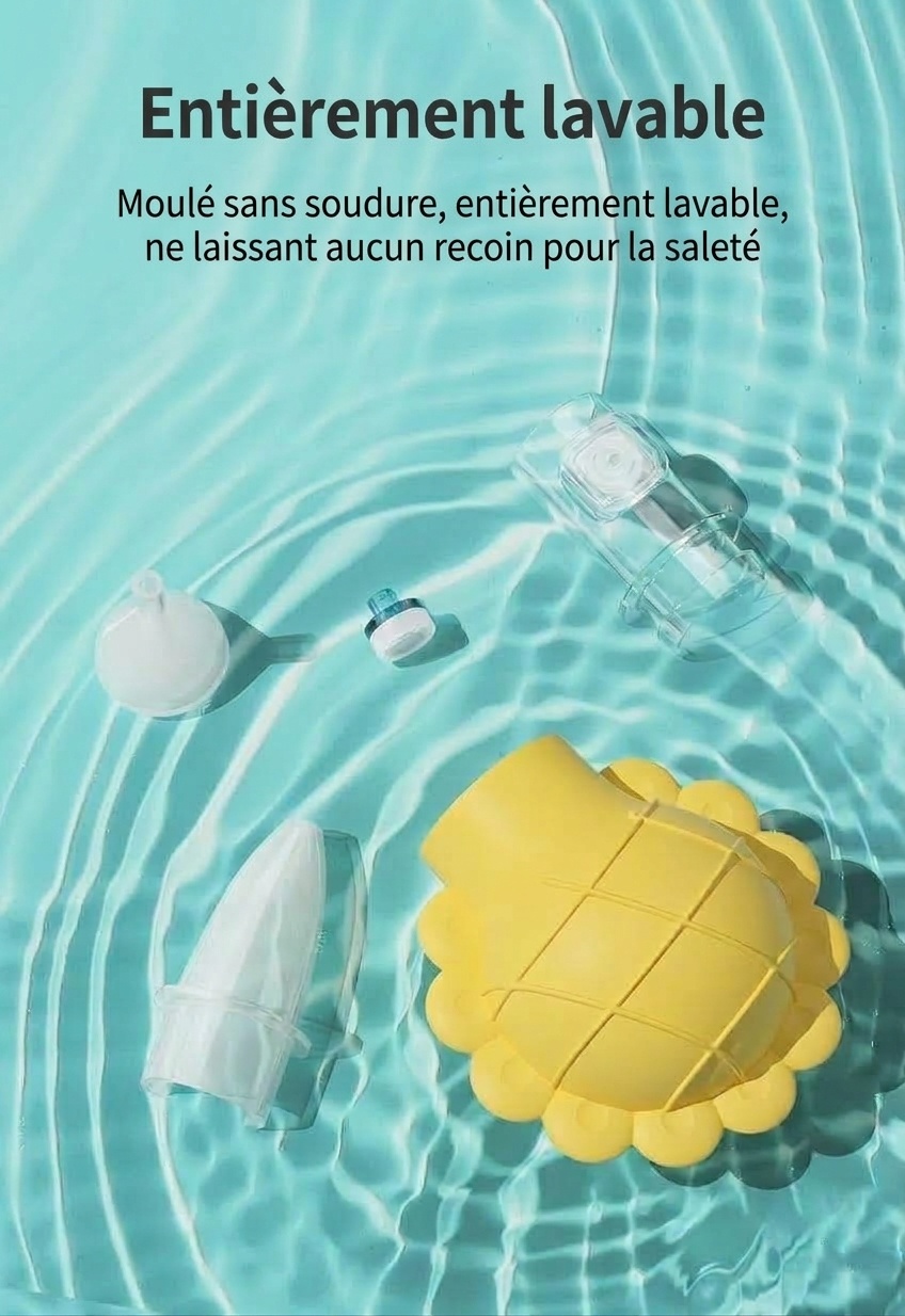 Aspirateur nasal manuel MISUTA pour bébé, en silicone souple sans BPA, avec valve anti-reflux pour nouveau-nés et jeunes enfants