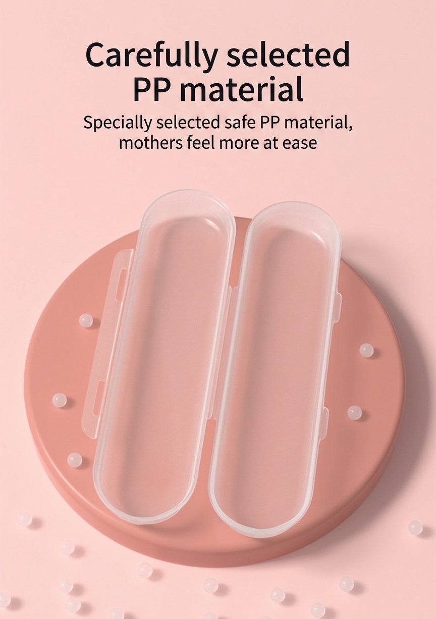 MISUTA Custodia portatile da viaggio per utensili da cucina per bambini, scatola antipolvere per cucchiaio e forchetta con doppia chiusura, in PP resistente