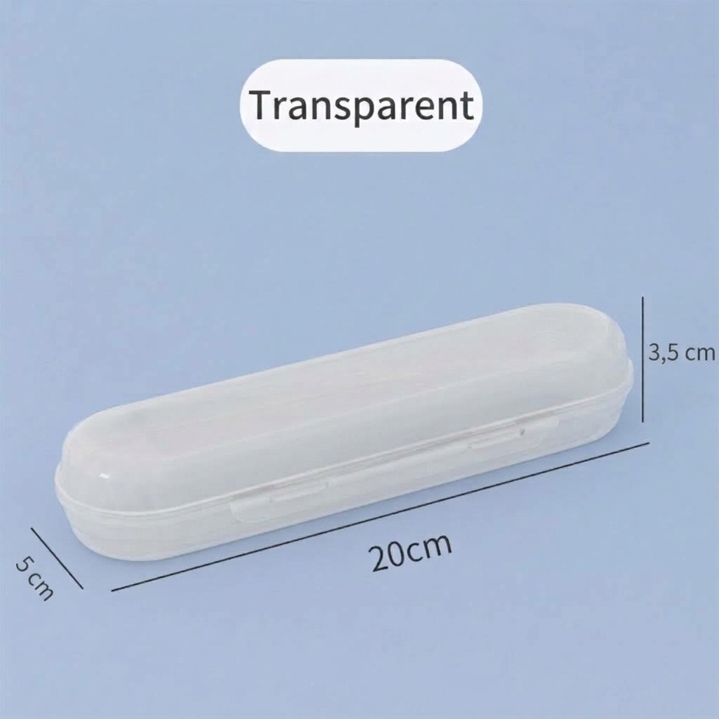 Étui de voyage portable MISUTA pour couverts de bébé, boîte de transport anti-poussière pour cuillères et fourchettes avec double fermeture, en polypropylène durable