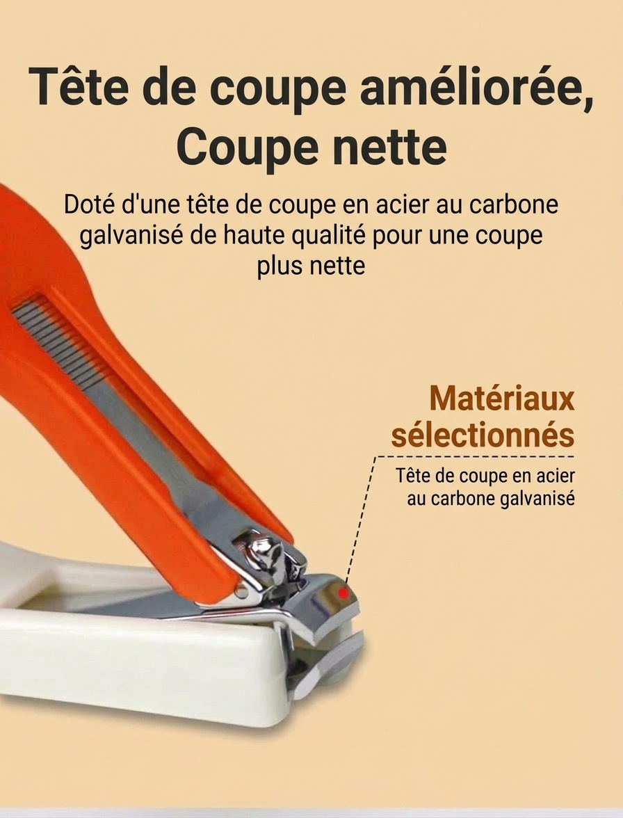 Kit de soin des ongles pour bébé MISUTA 3 pièces&nbsp;: coupe-ongles de sécurité pour nourrissons, ciseaux de sécurité à bouts ronds et lime fine
