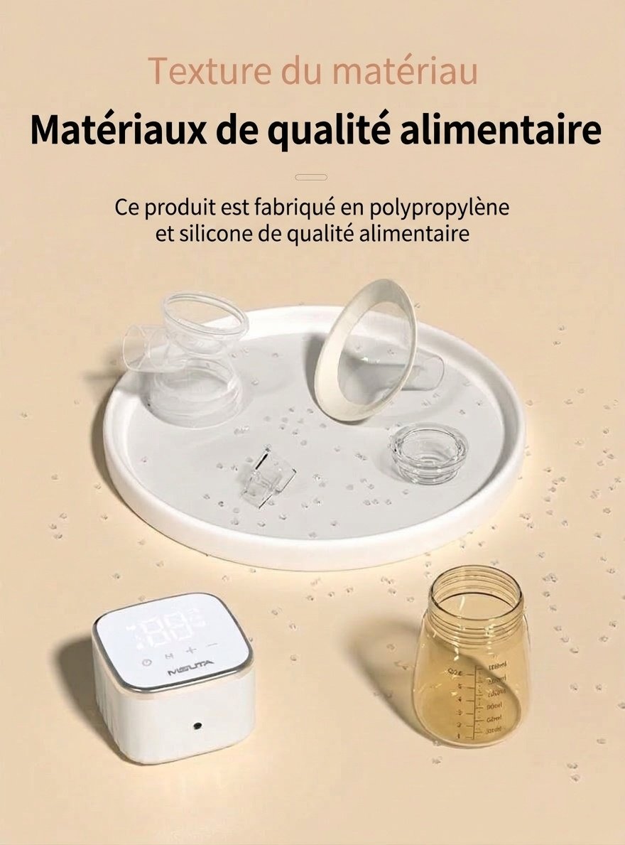 Tire-lait électrique double MISUTA, portable, avec 9 modes de stimulation et d'expression, en PP/PPSU sans BPA