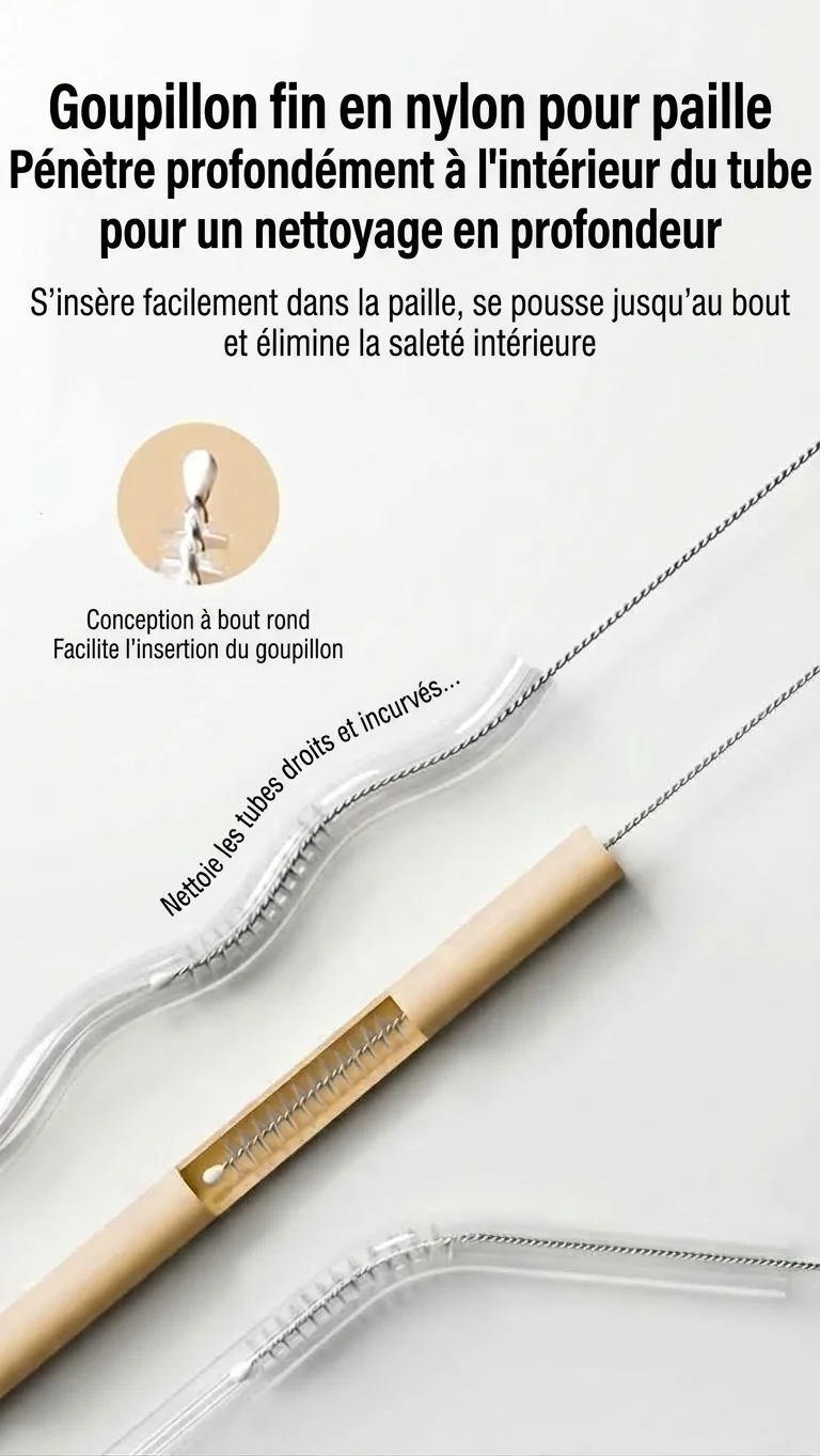 Ensemble de nettoyage éponge 3 en 1 MISUTA pour biberons, comprenant un kit de nettoyage pour biberons en mousse haute densité, tétines et pailles.