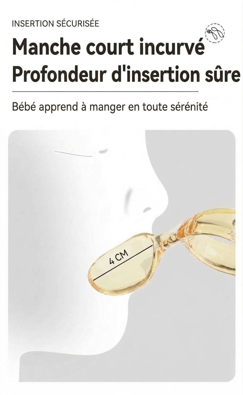 Ensemble fourchette et cuillère pour bébé MISUTA Gold PPSU avec étui de voyage, ustensiles ergonomiques pour l'apprentissage de l'autonomie alimentaire des tout-petits dès 12 mois
