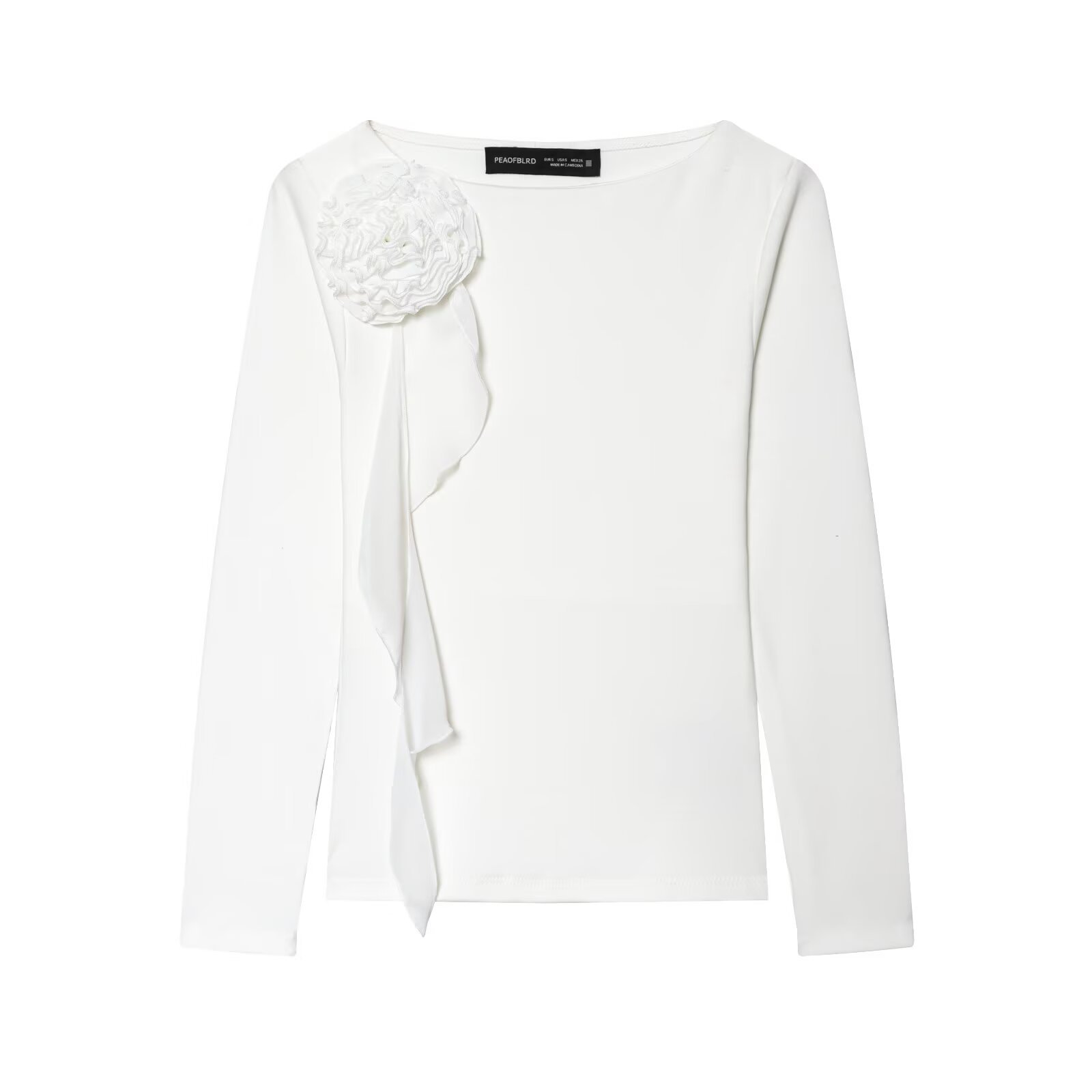 Floral T-Shirt - European Style Trendy Top KUN-00008