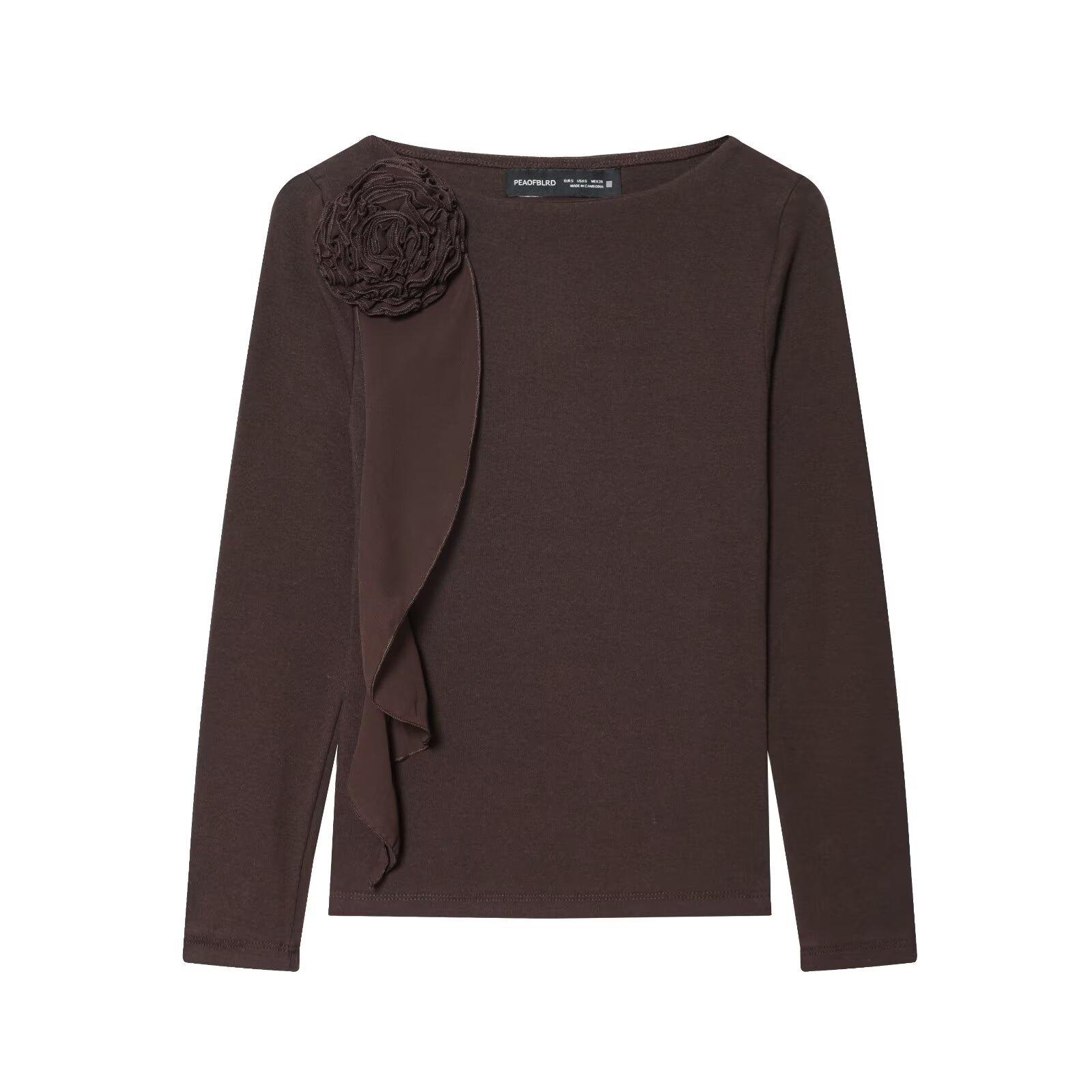 Floral T-Shirt - European Style Trendy Top KUN-00008