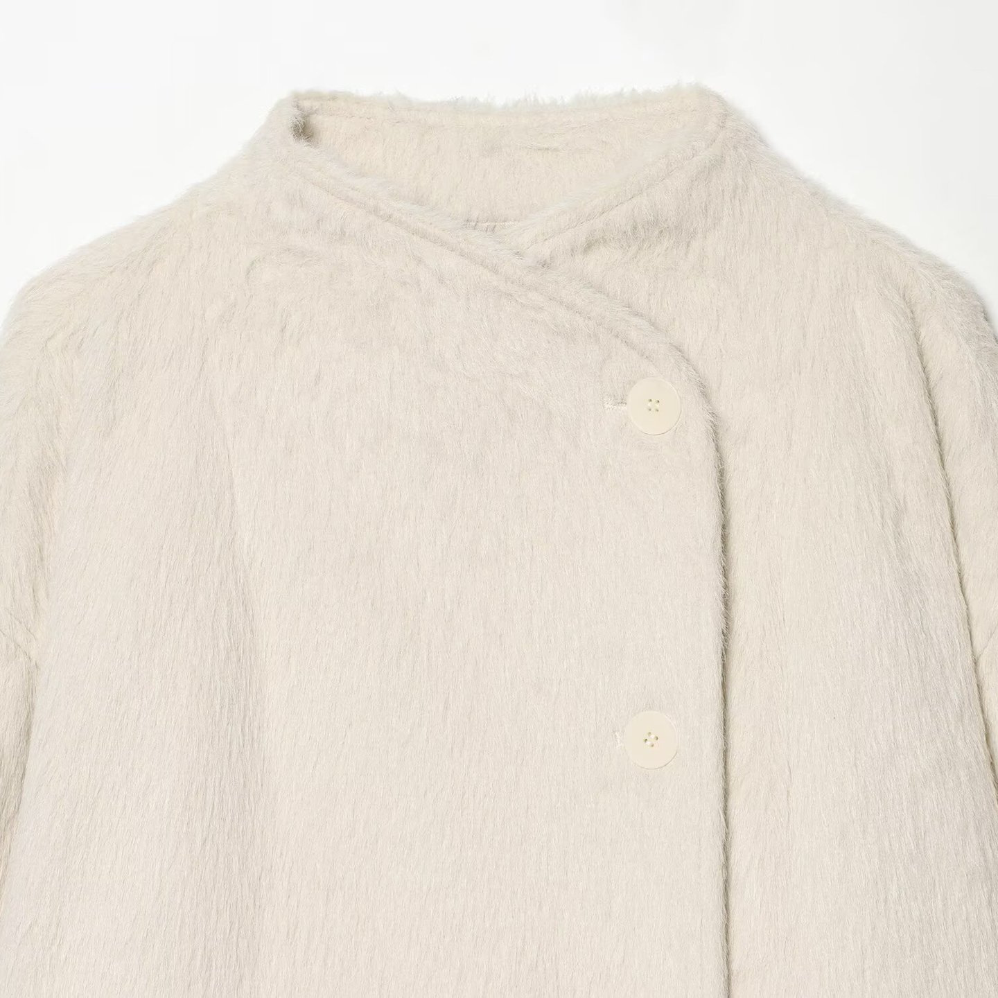 Veste polaire croisée - Vêtement d'extérieur tendance à manches longues KUN-00159