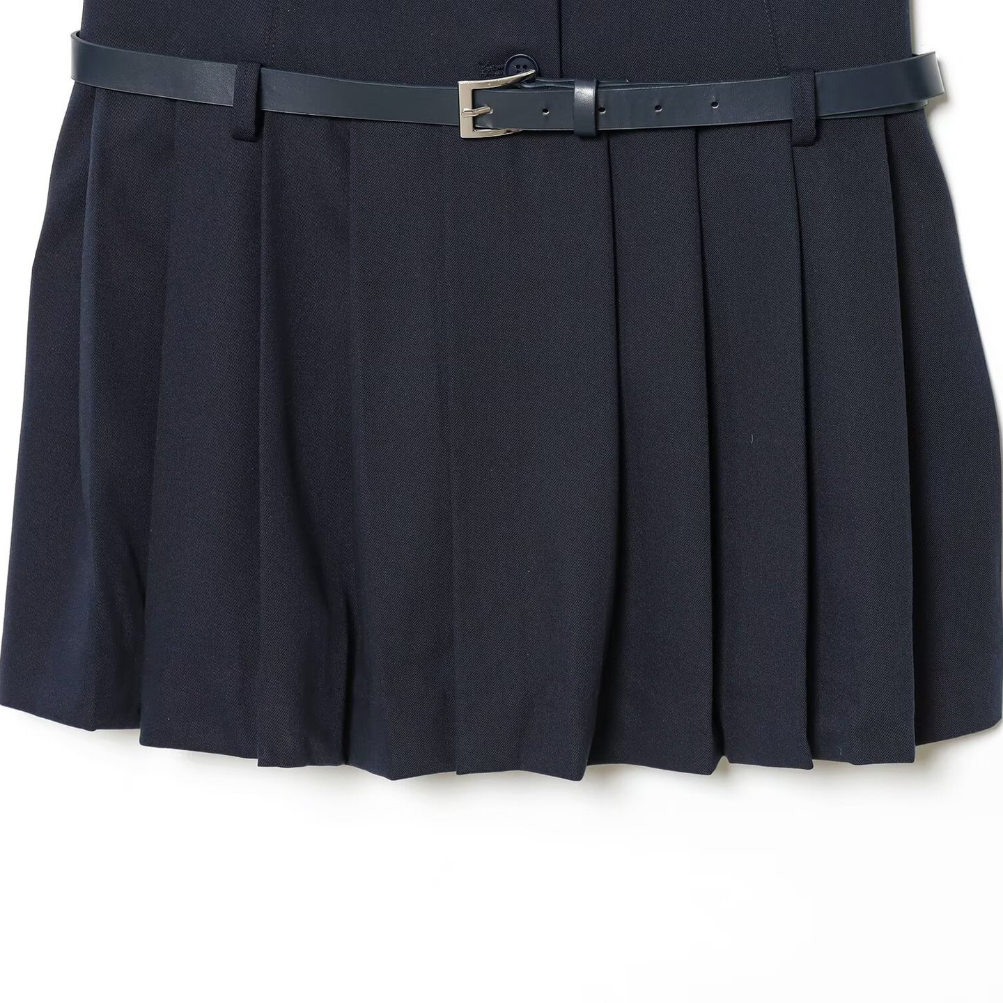 Geplooide blazerjurk voor dames - met ceintuur, lage taille en V-hals KUN-00034