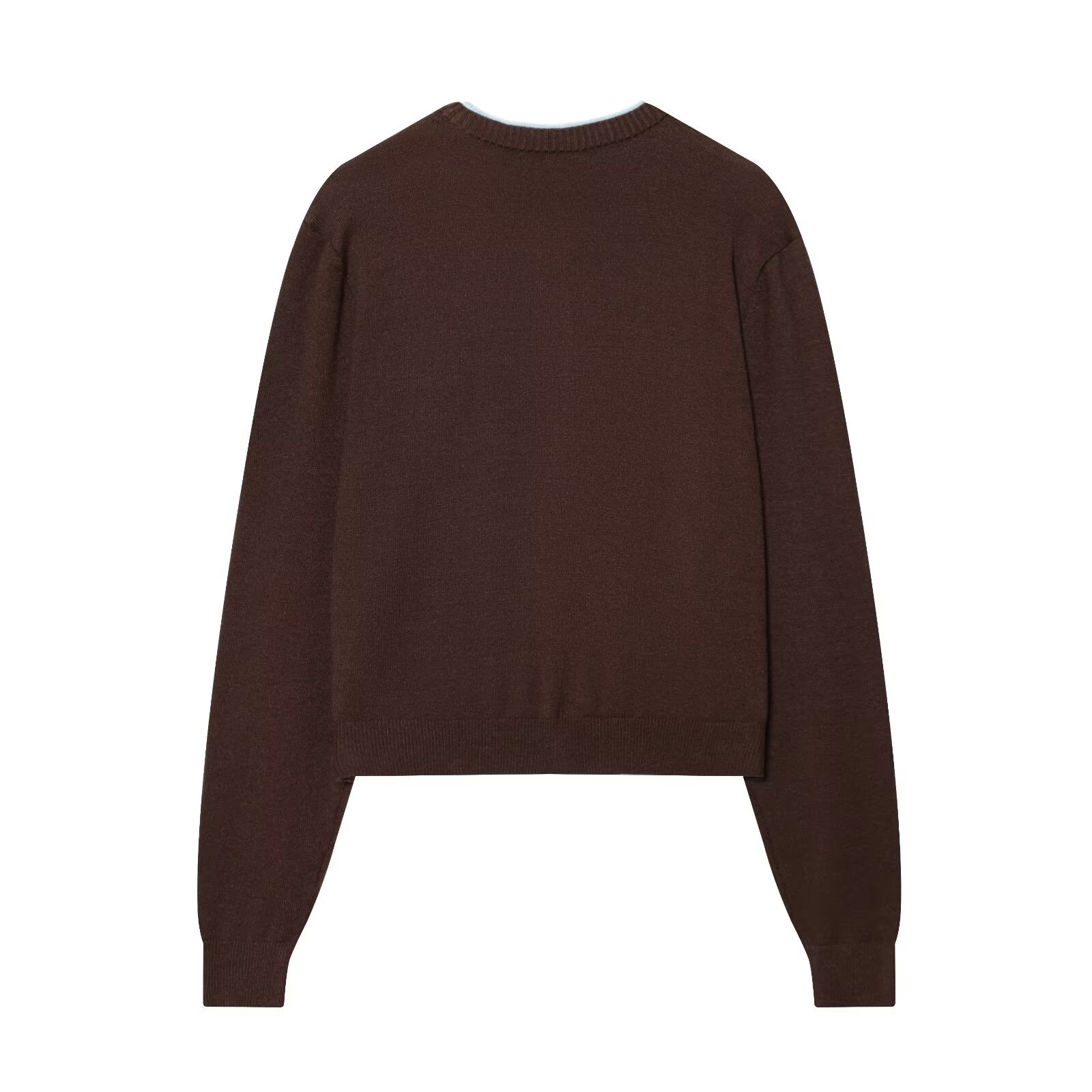 Cárdigan de punto con patchwork - Prenda exterior informal de estilo europeo KUN-00099