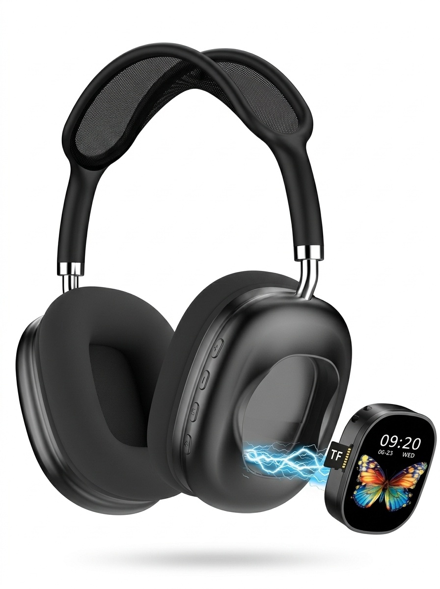 Casque Bluetooth sans fil à écran tactile - Longue autonomie - AKZMAX800