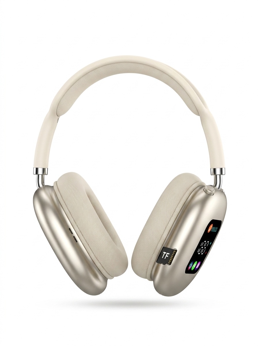 Casque Bluetooth sans fil avec affichage numérique RVB et lecteur de cartes - AKZ MAX600
