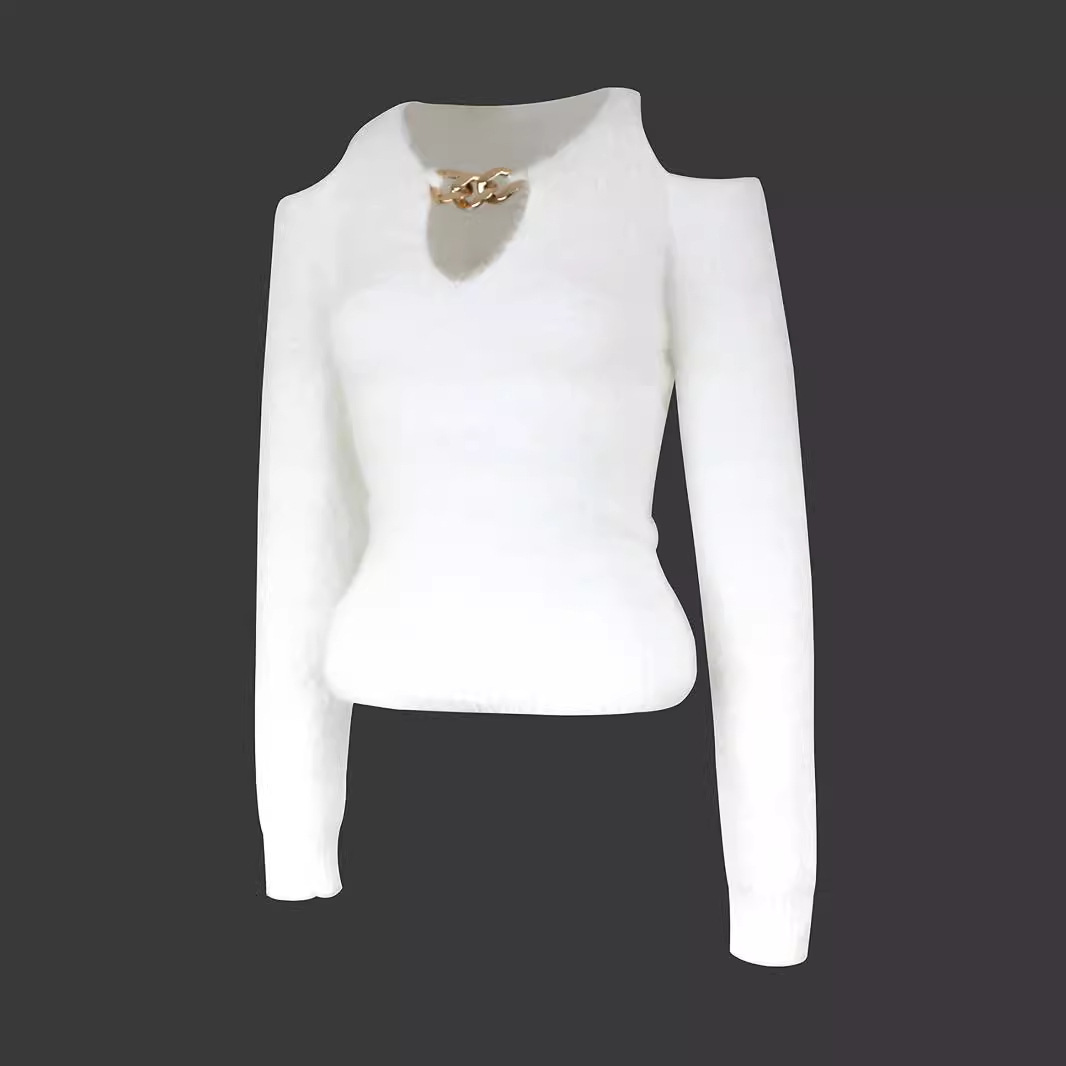 Women's Knit Sweater Off Shoulder Pullover Fashion Autumn Winter SSU-00085