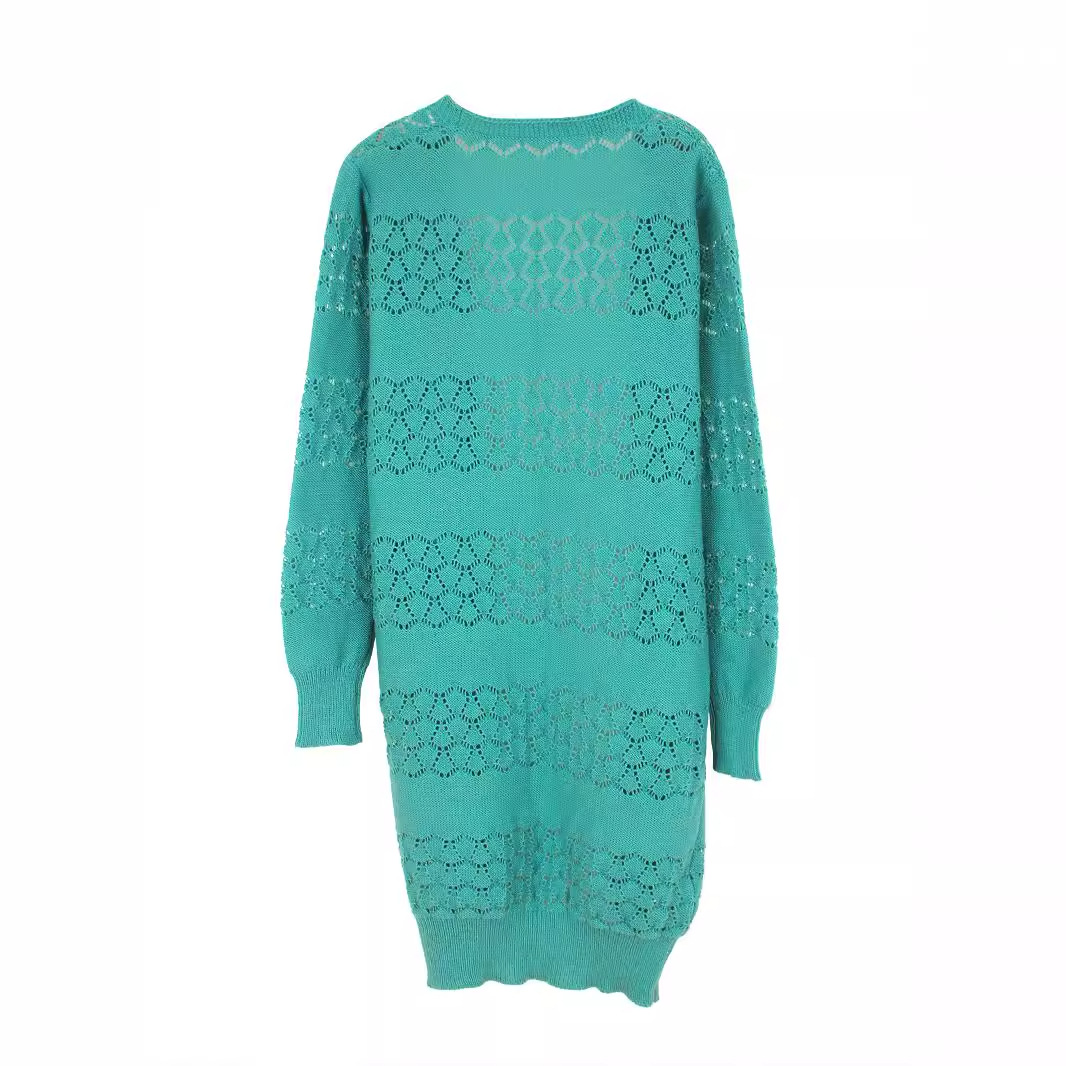 Women's Long Knit Cardigan Open Front Sweater Spring Casual SSU-00110