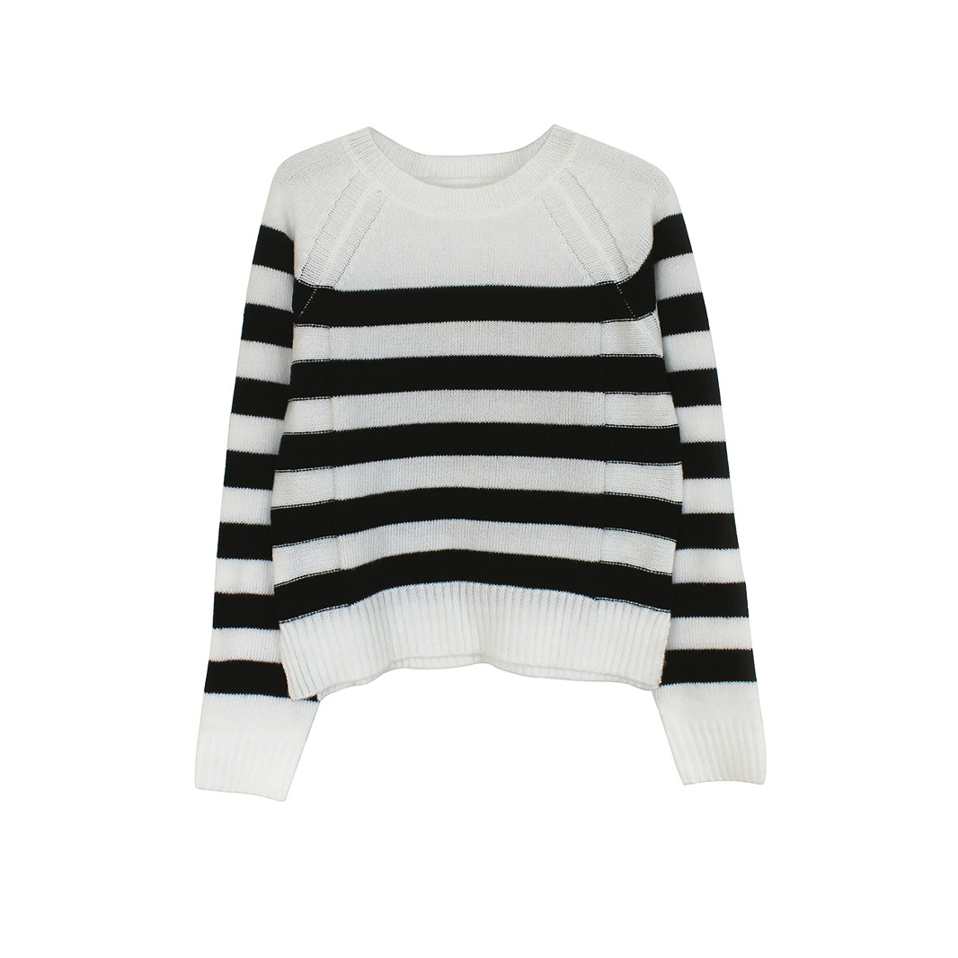 Women's Knit Sweater Long Sleeve Crewneck SSU-00061