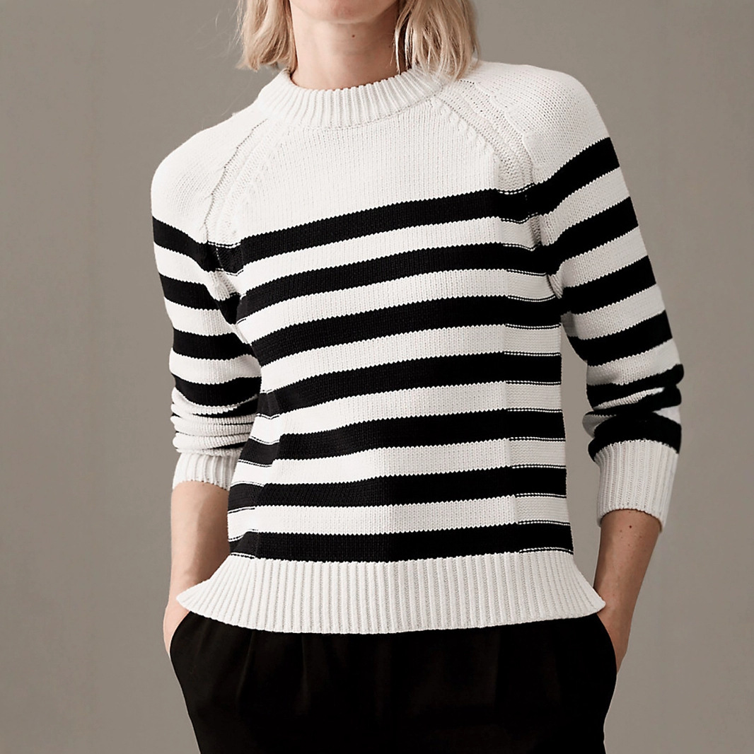 Women's Knit Sweater Long Sleeve Crewneck SSU-00061