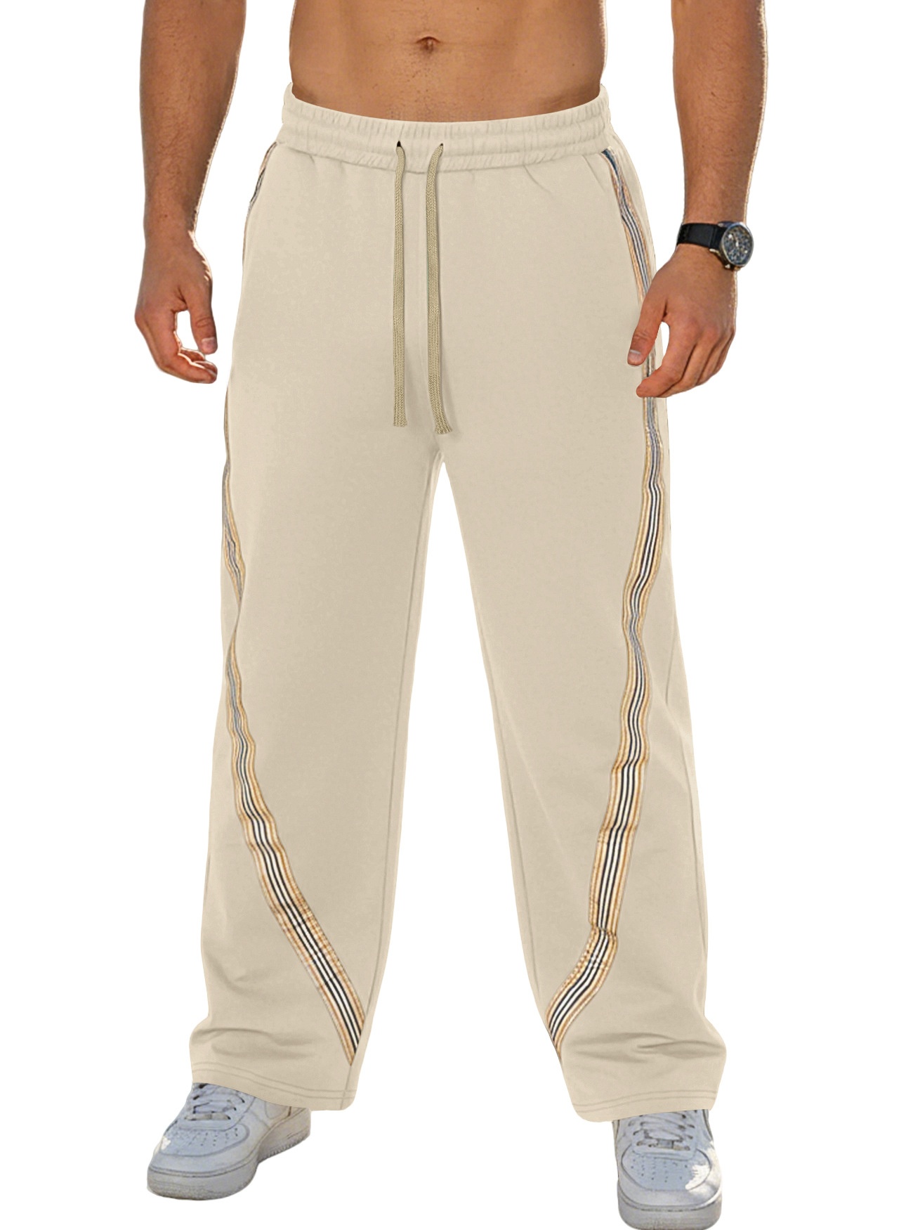 Men's Casual Striped Sweatpants