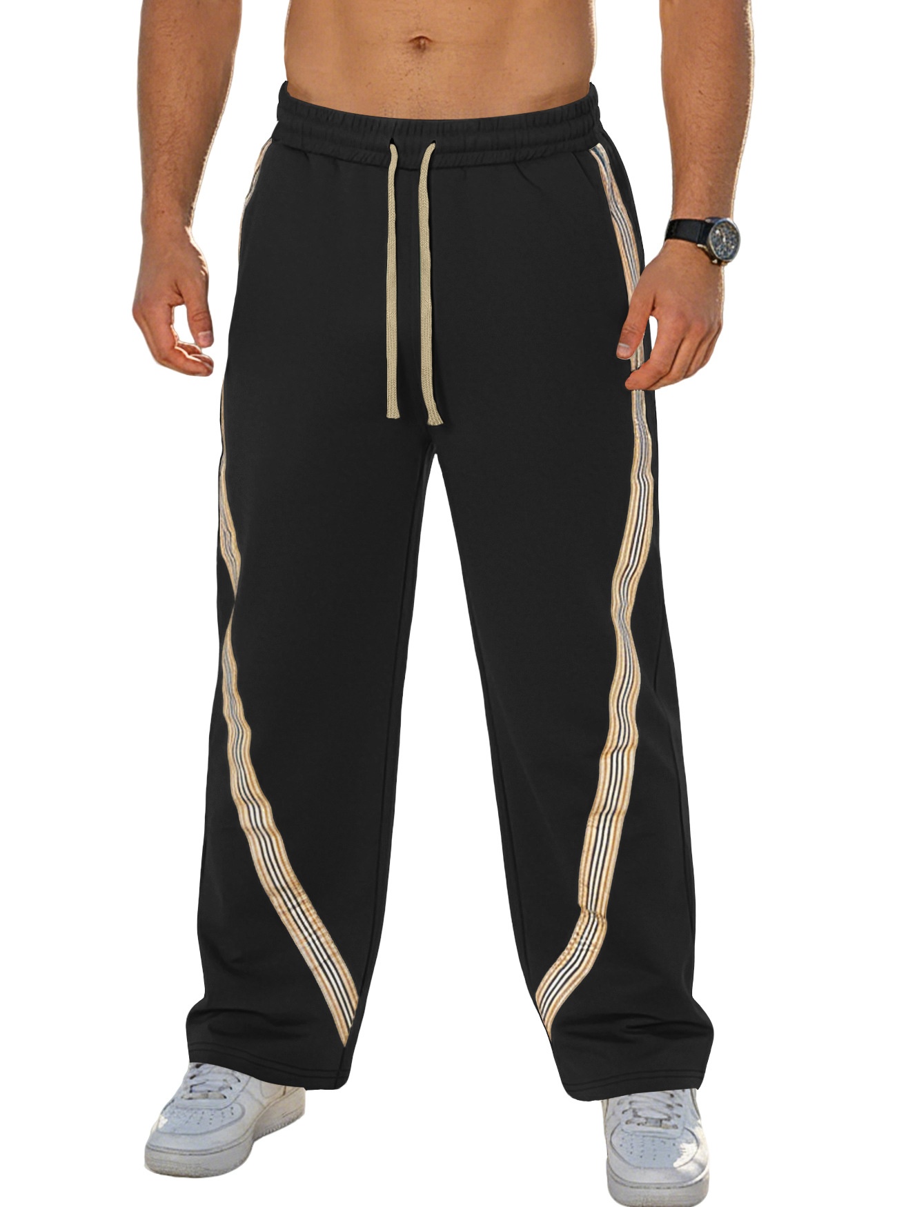Men's Casual Striped Sweatpants