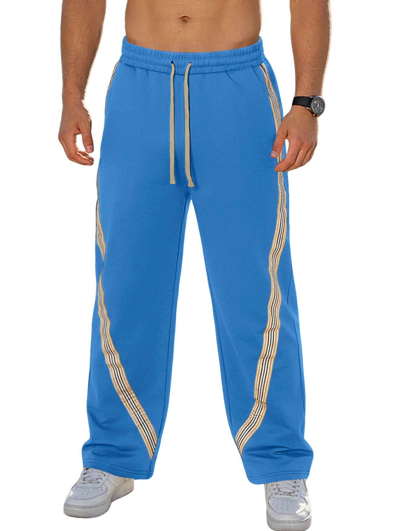 Men's Casual Striped Sweatpants