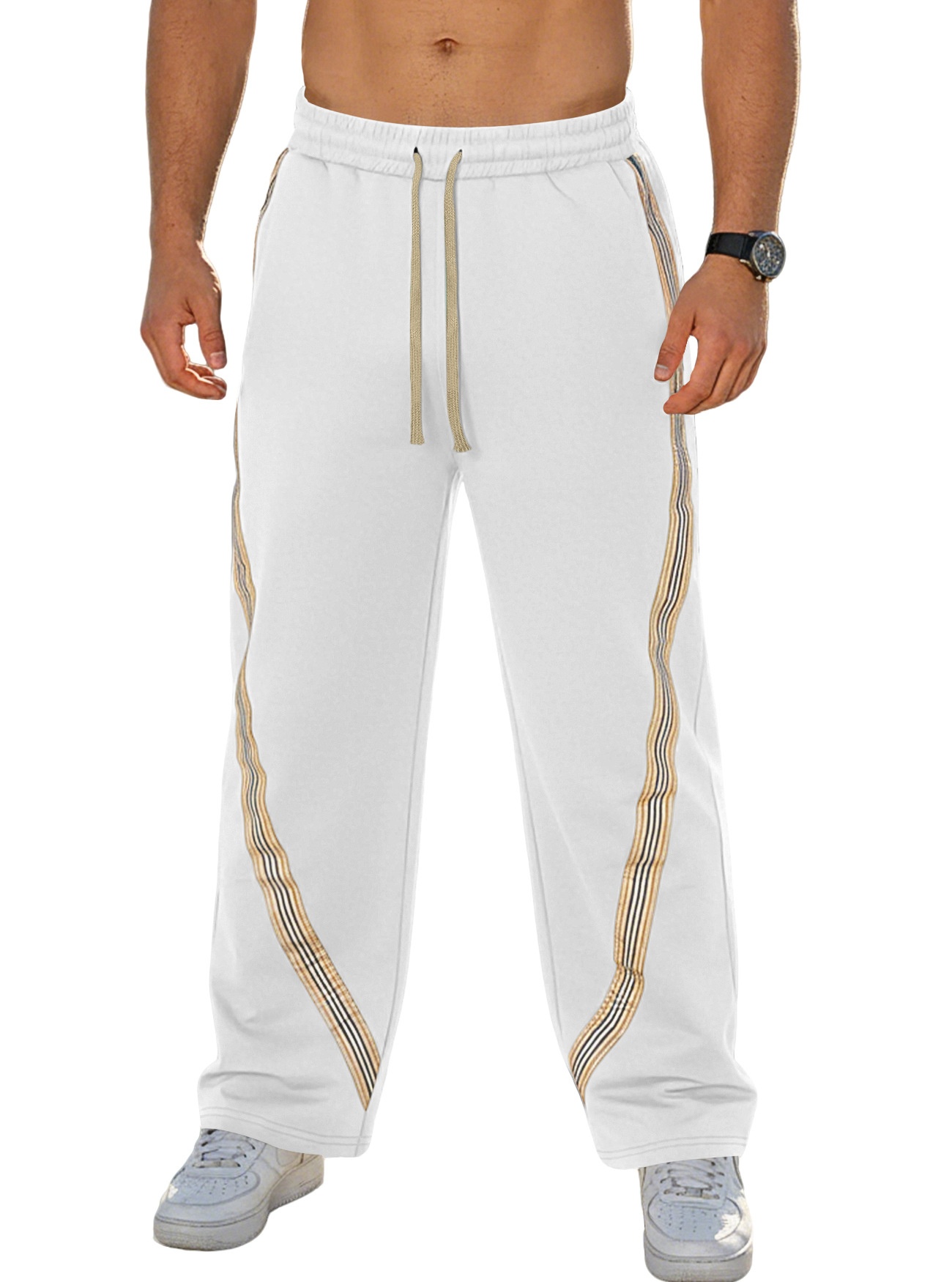Men's Casual Striped Sweatpants