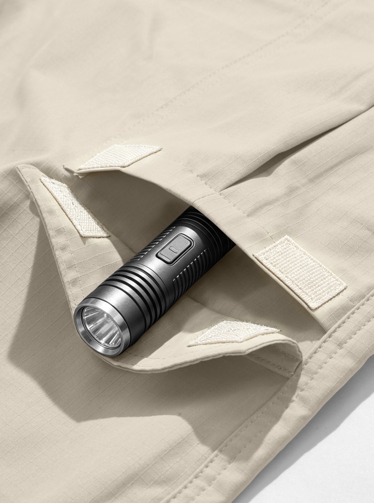 Men's Cargo Trousers with Elastic Waistband