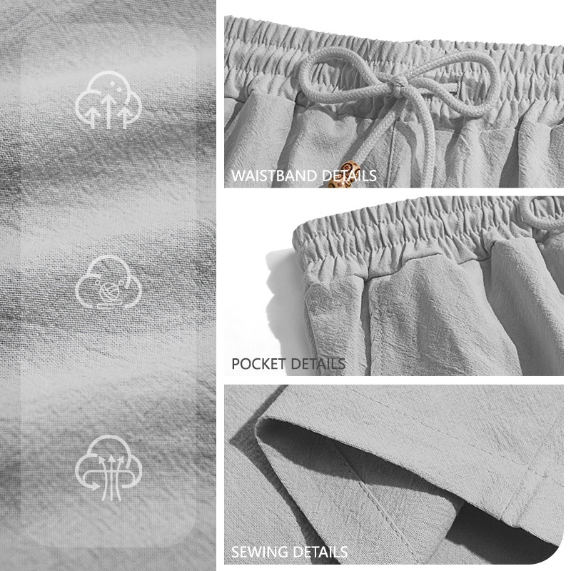Men's Blend Drawstring Casual Shorts - Summer Beach