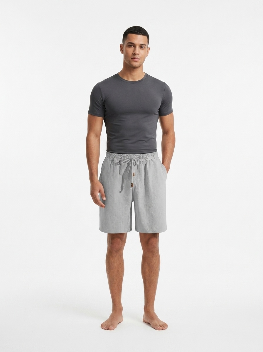 Men's Blend Drawstring Casual Shorts - Summer Beach