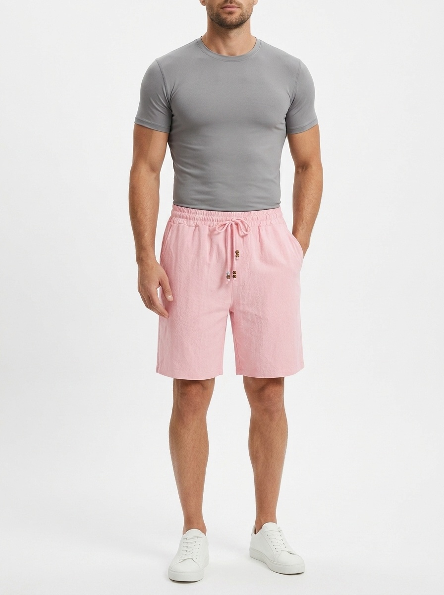 Men's Blend Drawstring Casual Shorts - Summer Beach