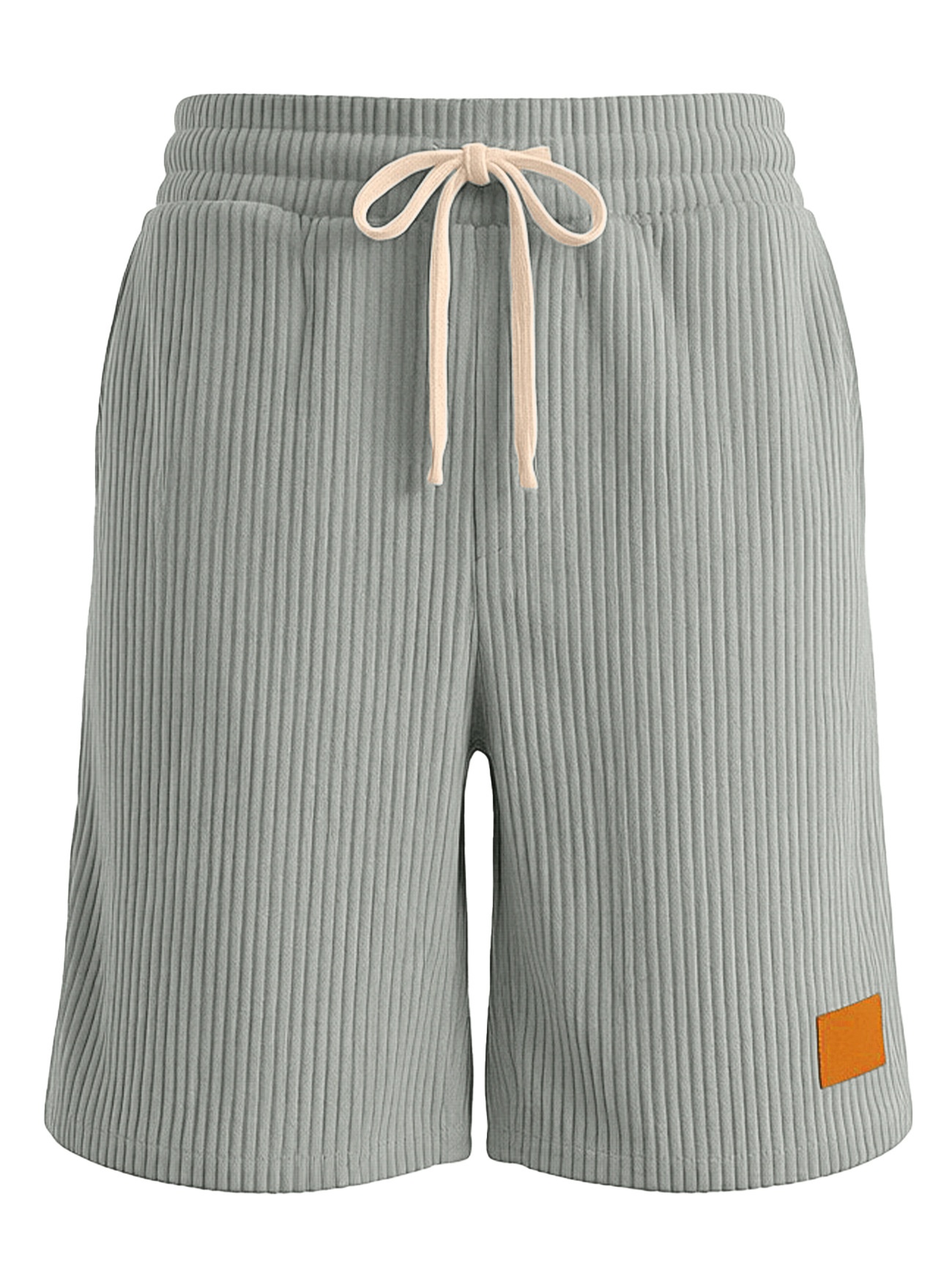Men's Corduroy Drawstring Shorts for Casual Summer Style