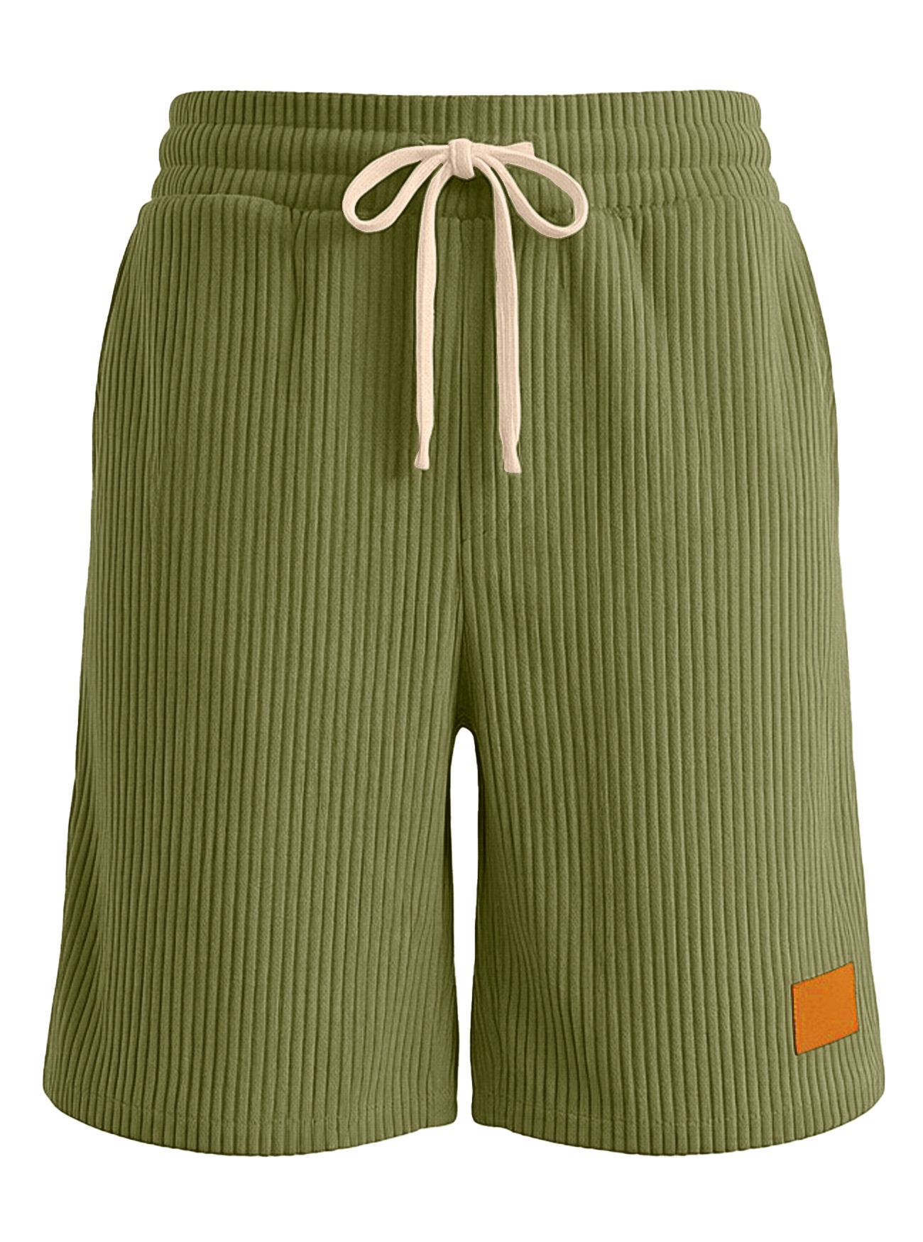 Men's Corduroy Drawstring Shorts for Casual Summer Style