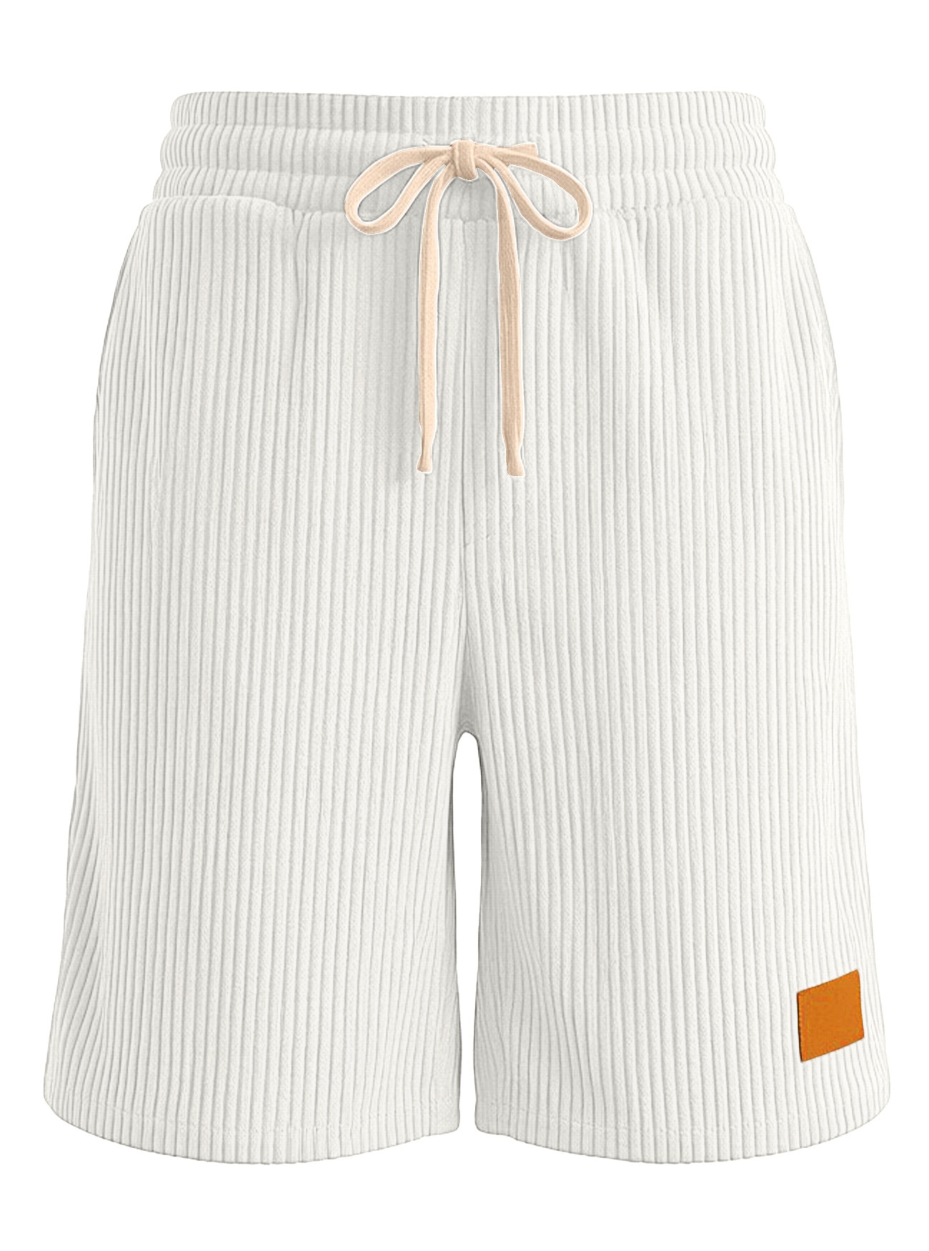 Men's Corduroy Drawstring Shorts for Casual Summer Style