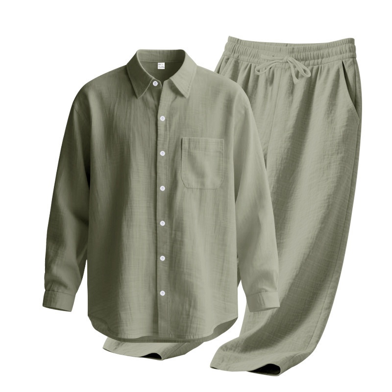 Men's Blend Casual Beach Shirt & Pants Set