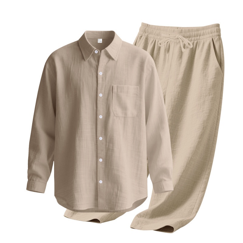 Men's Blend Casual Beach Shirt & Pants Set
