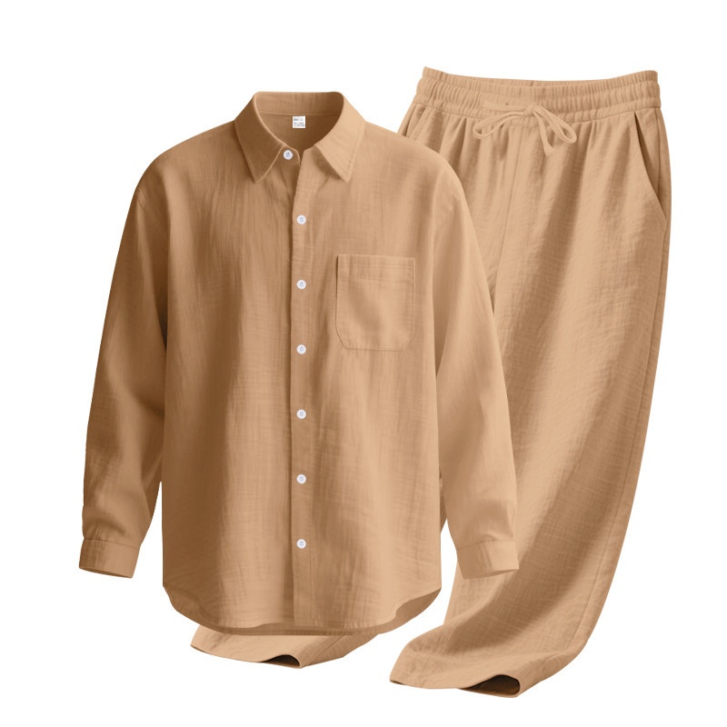 Men's Blend Casual Beach Shirt & Pants Set