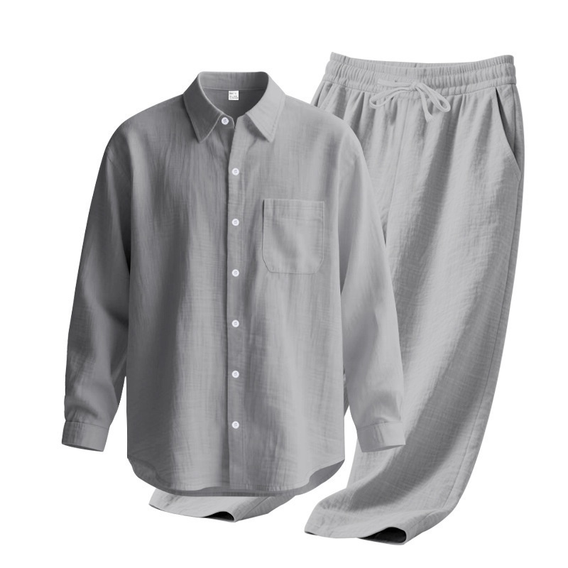 Men's Blend Casual Beach Shirt & Pants Set