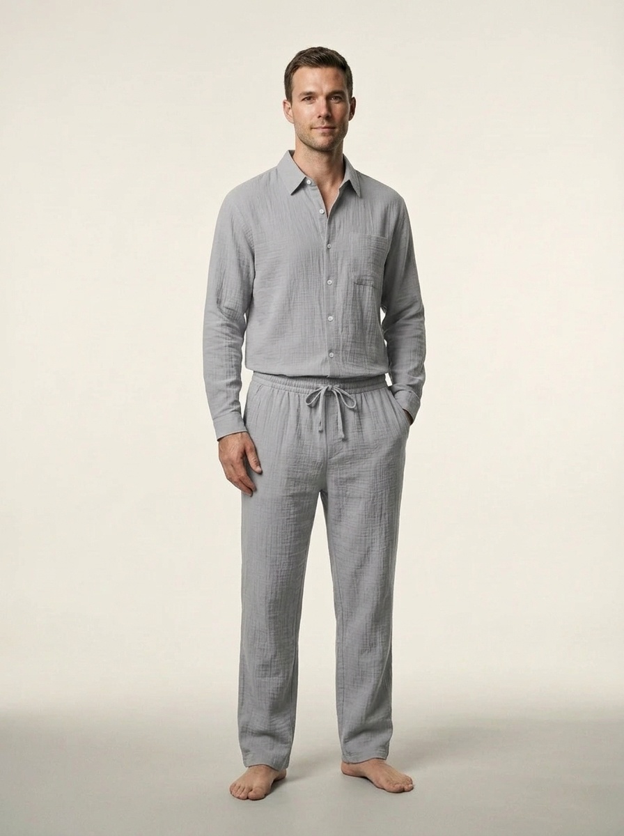Men's Blend Casual Beach Shirt & Pants Set